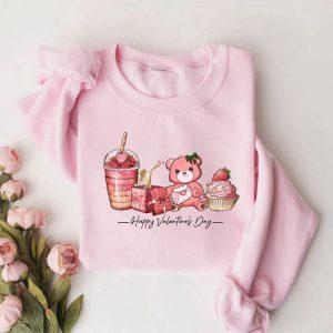 Valentines Sweatshirt, Happy Valentine’s Day Sweatshirt, Coffee…