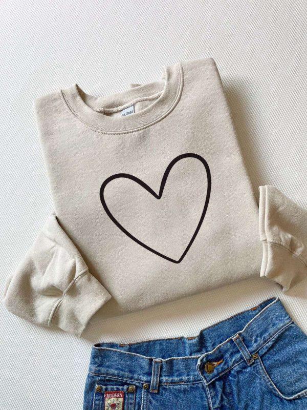 Valentines Sweatshirt, Heart Sweatshirt, Love Sweatshirt, Womens Valentines Sweatshirt