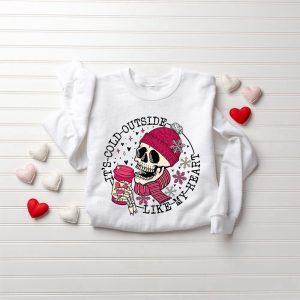 Valentines Sweatshirt It s Cold Outside Like My Heart Skeleton Sweatshirt Skull Valentines Sweatshirt Womens Valentines Sweatshirt 3 kcsnnt.jpg