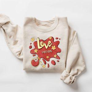 Valentines Sweatshirt, Love Potion Sweatshirt, Valentines Sweater,…