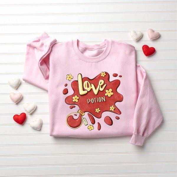 Valentines Sweatshirt, Love Potion Sweatshirt, Valentines Sweater, Womens Valentines Sweatshirt