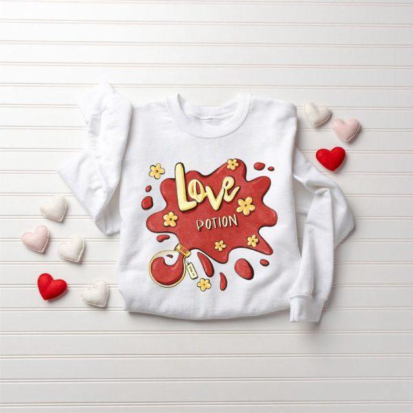 Valentines Sweatshirt, Love Potion Sweatshirt, Valentines Sweater, Womens Valentines Sweatshirt