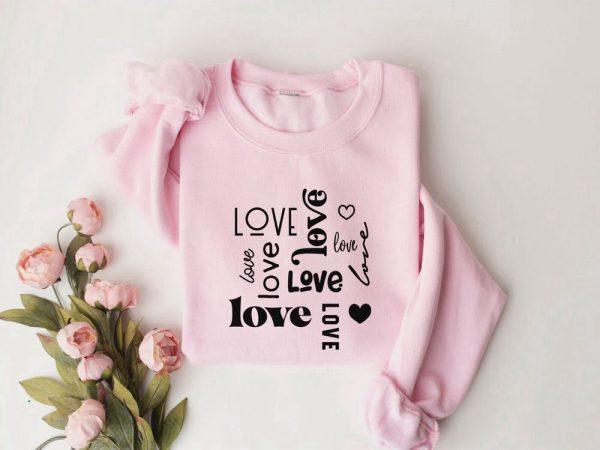 Valentines Sweatshirt, Love Sweatshirt, Retro Valentine, Crewneck Sweater, Couple Shirt, Womens Valentines Sweatshirt