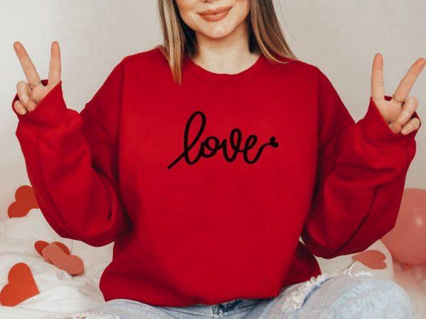 Valentines Sweatshirt, Love Sweatshirt, Valentines Day Sweatshirt, Couple Sweater, Womens Valentines Sweatshirt