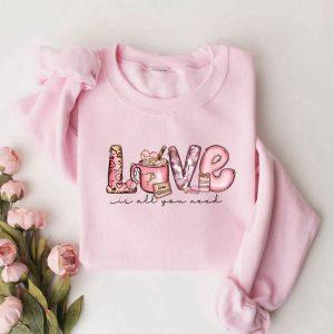 Valentines Sweatshirt, Love Valentines Sweatshirt, Love Sweatshirt,…