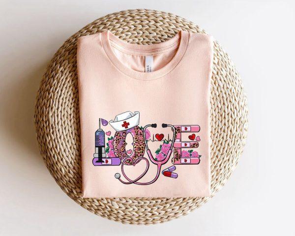 Valentines Sweatshirt, Nurse Love Shirt, Nurse Life, Valentines Day Women Shirt, Valentines Day Nurse Gift, Womens Valentines Sweatshirt