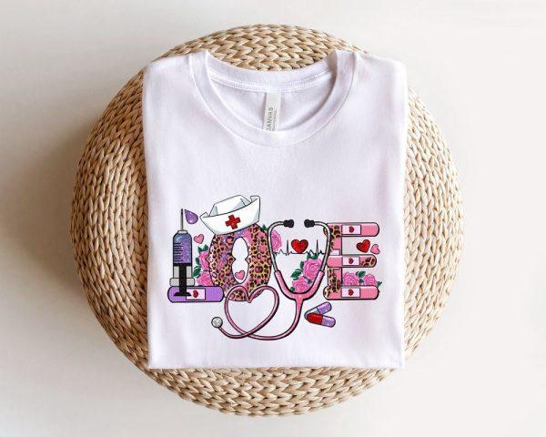 Valentines Sweatshirt, Nurse Love Shirt, Nurse Life, Valentines Day Women Shirt, Valentines Day Nurse Gift, Womens Valentines Sweatshirt