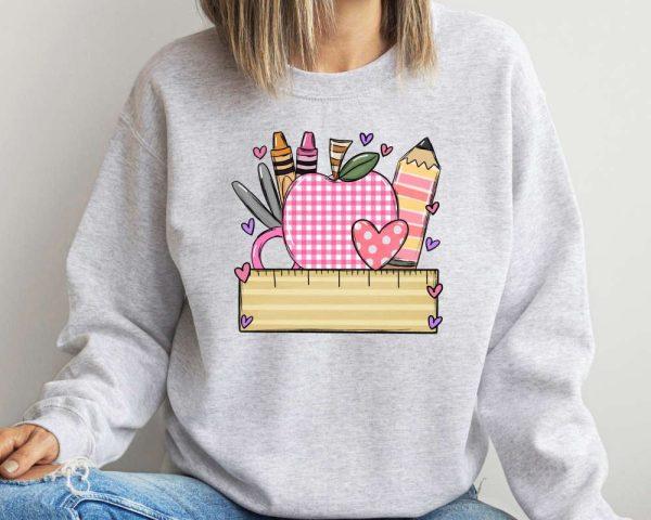 Valentines Sweatshirt, Teacher Sweatshirt, Kindergarden Teacher Sweatshirt, Womens Valentines Sweatshirt