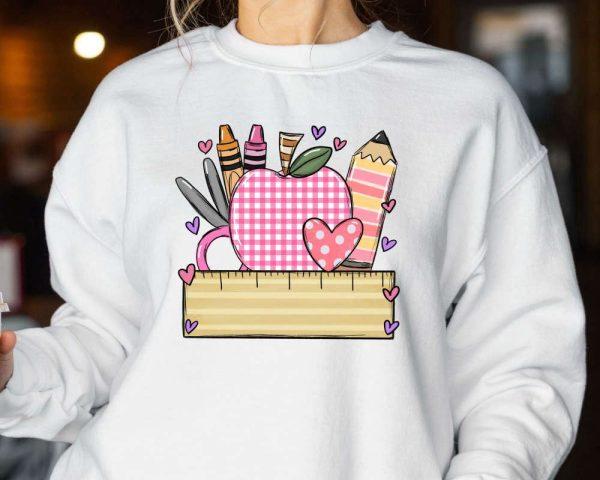 Valentines Sweatshirt, Teacher Sweatshirt, Kindergarden Teacher Sweatshirt, Womens Valentines Sweatshirt