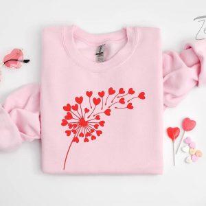Valentines Sweatshirt, Valentine Day Sweatshirt, Flower Valentine…