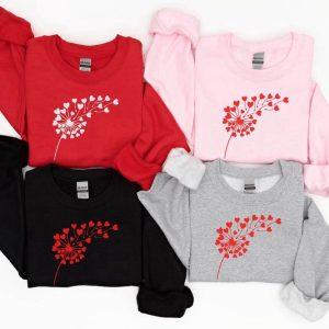 Valentines Sweatshirt Valentine Day Sweatshirt Flower Valentine Sweatshirt Dandelion Sweatshirt Womens Valentines Sweatshirt 2 fcfnbj.jpg