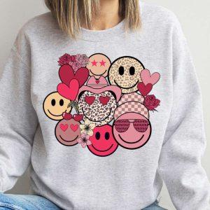 Valentines Sweatshirt Valentines Day Valentines Face Happy Sweatshirt Womens Valentines Sweatshirt 4 cxud4m.jpg