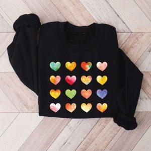 Valentines Sweatshirt Watercolor Hearts Valentine Sweatshirt Valentine Graphic Tee Womens Valentines Sweatshirt 4 wnx5ax.jpg