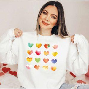 Valentines Sweatshirt Watercolor Hearts Valentine Sweatshirt Valentine Graphic Tee Womens Valentines Sweatshirt 6 dei0ku.jpg