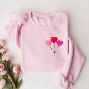 Valentines Sweatshirt, Womens Valentines Day Sweatshirt, Heart…