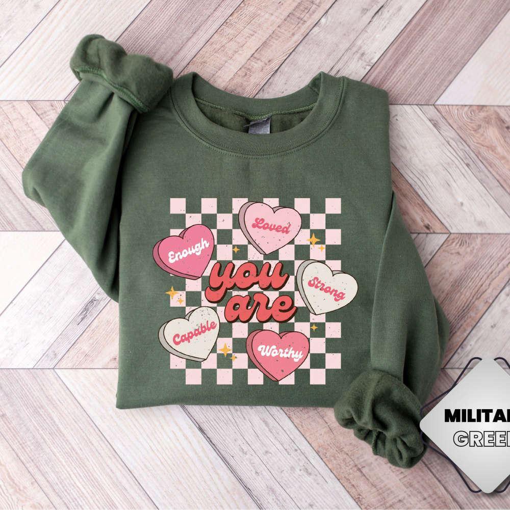 Valentines Sweatshirt, Womens Valentines Day Sweatshirt, Teacher Valentine Sweatshirt, Womens Valentines Sweatshirt