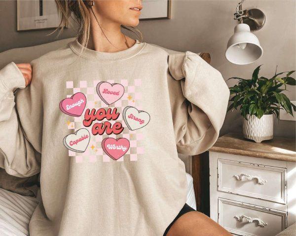 Valentines Sweatshirt, Womens Valentines Day Sweatshirt, Teacher Valentine Sweatshirt, Womens Valentines Sweatshirt