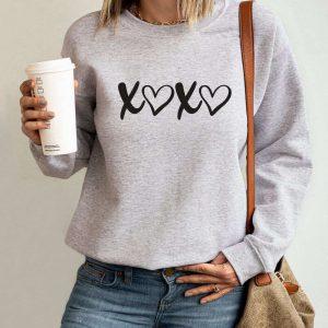 Valentines Sweatshirt XOXO Sweatshirt Valentines Sweater Crewneck Sweatshirt Womens Valentines Sweatshirt 3 bruqpg.jpg