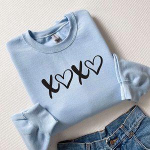 Valentines Sweatshirt XOXO Sweatshirt Valentines Sweater Crewneck Sweatshirt Womens Valentines Sweatshirt 5 nuduql.jpg