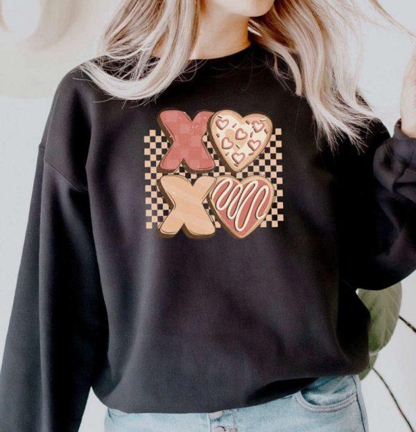 Valentines Sweatshirt, XOXO, Valentines Day Sweatshirt, Valentines Sweater, Womens Valentines Sweatshirt