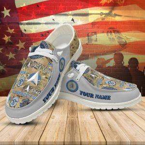 Veteran Canvas Loafer Shoes, Personalized US Space…