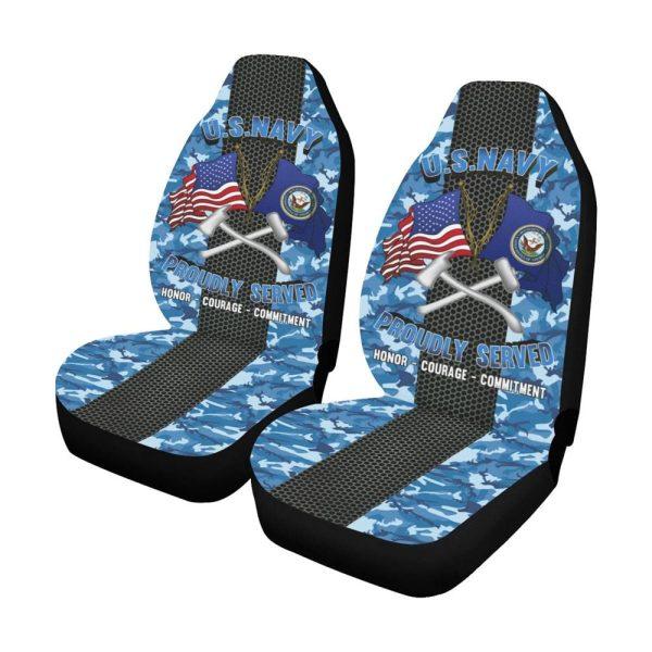 Veteran Car Seat Covers, Navy Damage Controlman Navy Dc Car Seat Covers, Car Seat Covers Designs