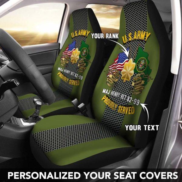 Veteran Car Seat Covers, US Army Rank, Personalized Car Seat Covers, Car Seat Covers Designs, Best Car Seat Covers