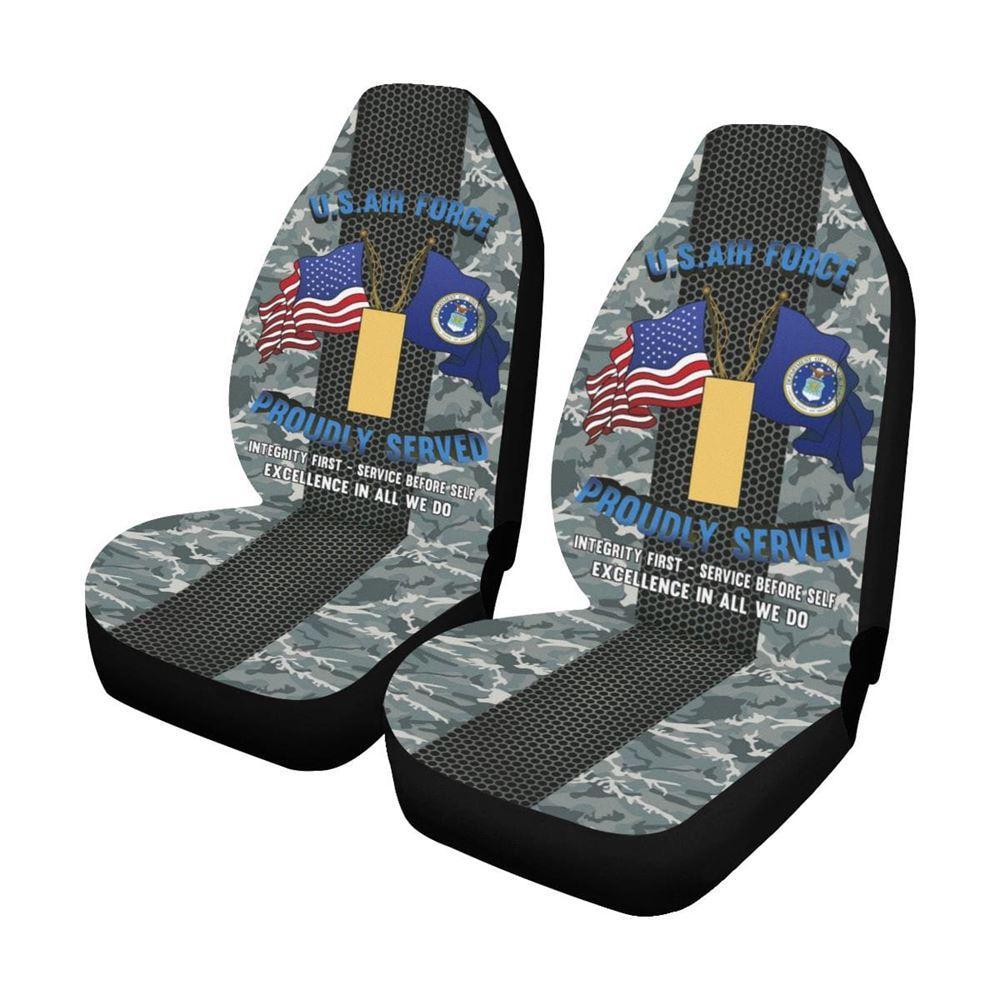 Veteran Car Seat Covers, Us Air Force O-1 Second Lieutenant 2D Lt O1 Commissioned Officer Car Seat Covers, Car Seat Covers Designs