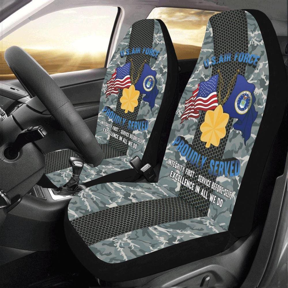 Veteran Car Seat Covers, Us Air Force O-4 Major Maj O4 Field Officer Ranks Car Seat Covers, Car Seat Covers Designs
