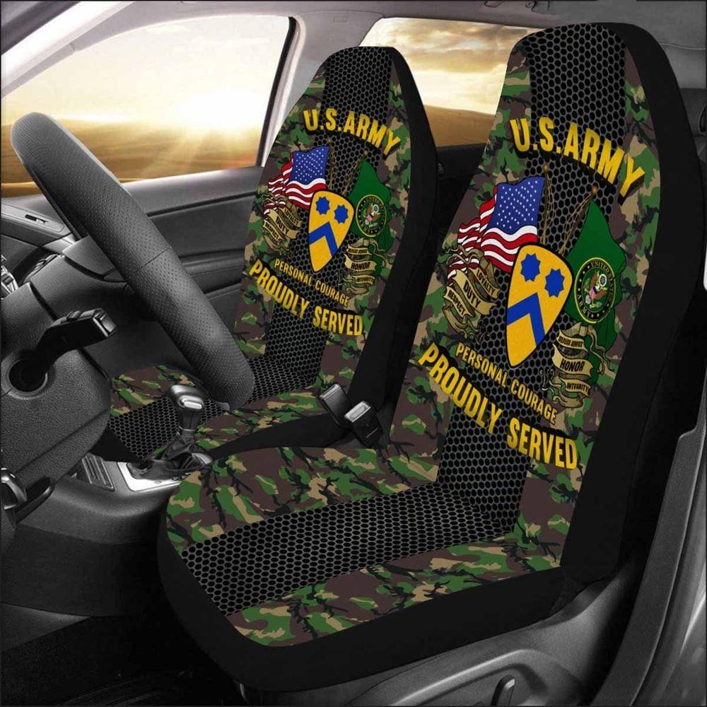 Veteran Car Seat Covers, Us Army 2Nd Cavalry Division Car Seat Covers, Car Seat Covers Designs