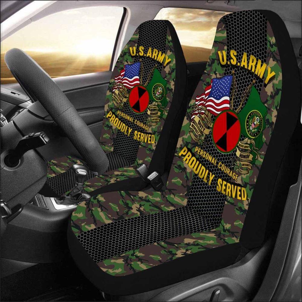 Veteran Car Seat Covers, Us Army 7Th Infantry Division Car Seat Covers, Car Seat Covers Designs