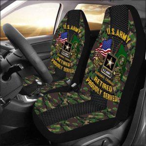 Veteran Car Seat Covers, Us Army Retired…