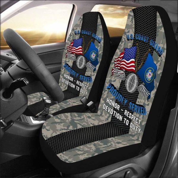 Veteran Car Seat Covers, Us Coast Guard Aviation Electricians Mate Ae Logo Proudly Served Car Seat Covers, Car Seat Covers Designs