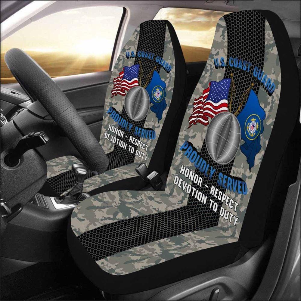 Veteran Car Seat Covers, Us Coast Guard Electrician’S Mate Em Logo Proudly Served Car Seat Covers, Car Seat Covers Designs