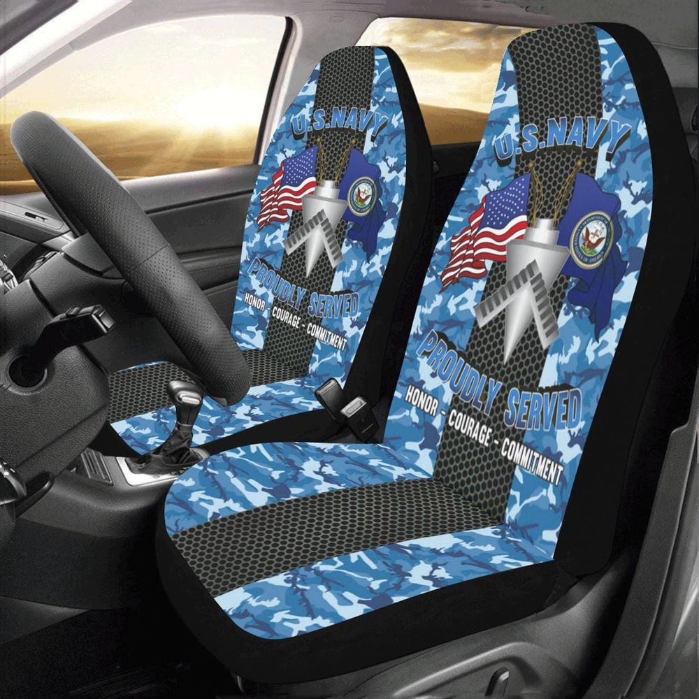 Veteran Car Seat Covers, Us Navy Builder Navy Bu Car Seat Covers, Car Seat Covers Designs