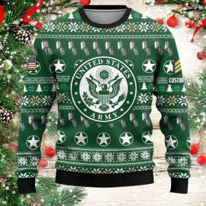 Veterans Sweater Custom US Army Veteran Christmas Sweater With Your Military Rank Military Sweater Military Sweater Men s 2 fhou0d.jpg
