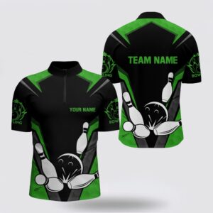 Bowling Jersey, Black And Green Bowling Bowling…