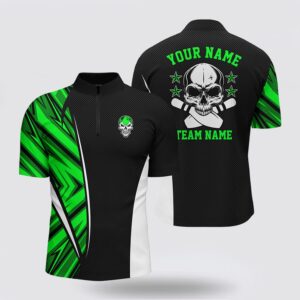 Bowling Jersey, Black And Green Camo Custom…