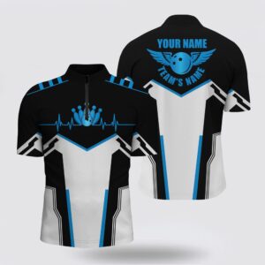 Bowling Jersey, Black & White Bowling Shirts…