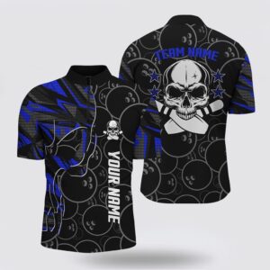 Bowling Jersey, Blue Camo Black Bowling Bowling…