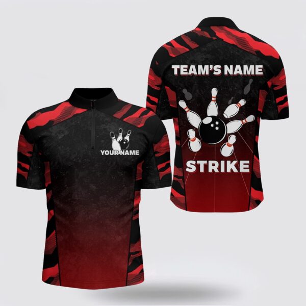 Bowling Jersey, Camo Bowling Bowling Jersey Shirt For Men Custom Name And Team Name Bowling Jersey Strike Bowling Shit