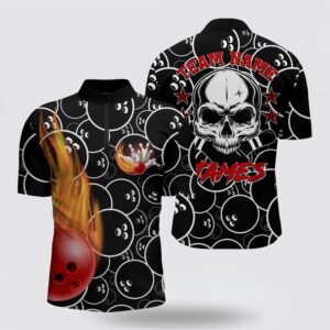 Bowling Jersey, Custom Flame Bowling Shirt For…