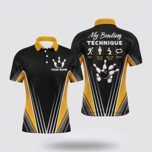 Bowling Polo Shirt, Funny Bowling Polo Shirt…