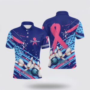 Bowling Polo Shirt, Mens Polo Bowling Shirt…