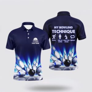 Bowling Polo Shirt, My Bowling Technique Custom…