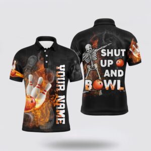 Bowling Polo Shirt, Shut Up And Bowl…