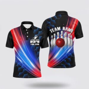 Bowling Polo Shirt, Bowling Polo Shirt Men…