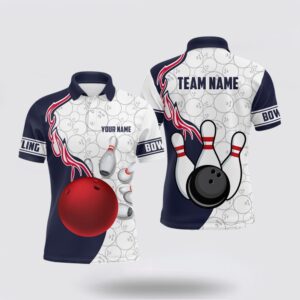 Bowling Polo Shirt, Custom Men Bowling Polo…