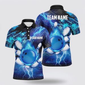 Bowling Polo Shirt, Men Bowling Polo Shirt…
