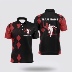 Bowling Polo Shirt, Men Bowling Polo Shirt…